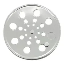 Grelha Ralo Tampa Redonda 10x10cm Inox Com Fecho Foto mini 1