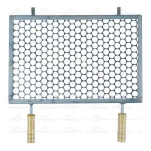 Grelha Retangular De Inox Para Churrasqueira 30x50 Cm Foto 1