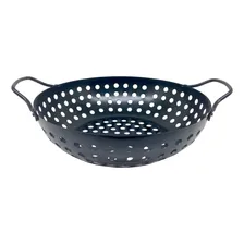 Grelha Wok Antiaderente Para Churrasqueira Legumes Peixe Foto  mini 1