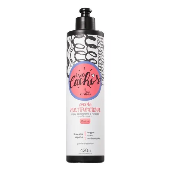 Griffus Amo Cachos - Condicionador Multifuncional 420ml Blz Foto 1