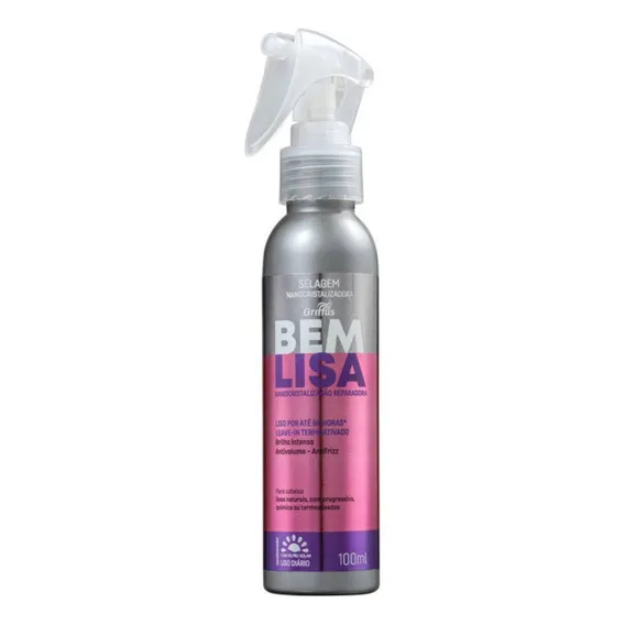 Griffus Bem Lisa Selagem Nanoc. - Spray Alisador 120ml Blz Foto 1