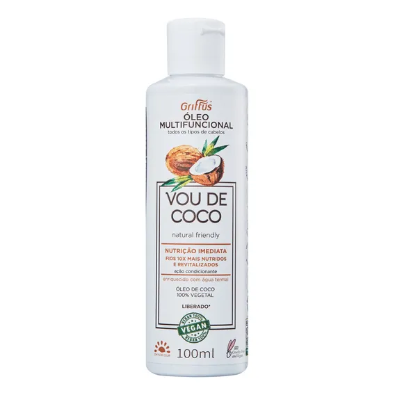 Griffus Vou De Coco - Óleo Capilar 100ml Foto 1