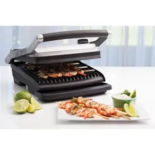Grill Elétrico Breville Em Aço Inox Com Bandeja Removível Foto mini 2