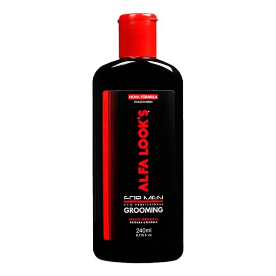Grooming For Men Alfa Looks 240ml Nova Formula Fixação Média Foto 1