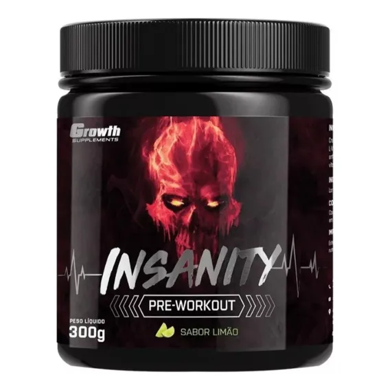 Growth Supplements Pré Treino Insanity 300g Foto 1