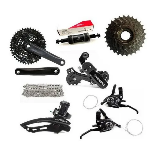 Grupo Kit Marcha Bicicleta Shimano/absolute Aro 26/29 21v Foto 1
