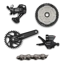 Grupo Shimano Essa 8v Bike Câmbio K7 Pdv Alavanca Corrente Foto  mini 1