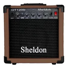 Gt1200 Marrom Sheldon Amp Guitarra Qualidade Profissional Foto mini 1