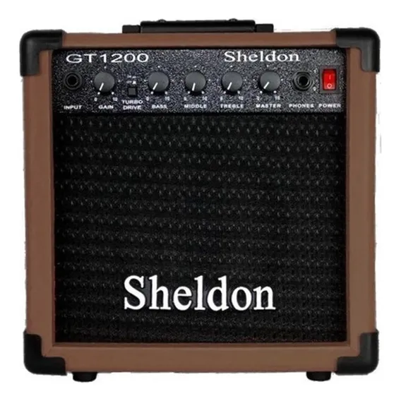 Gt1200 Marrom Sheldon Amp Guitarra Qualidade Profissional Foto 1