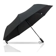 Guarda Chuva Abre Automático Contra Vento Reforçado Preto Foto mini 1