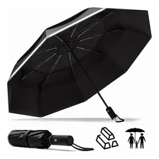Guarda-chuva automático Wanmat Guarda-chuva guarda-chuva preto Foto mini 1
