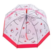 Guarda Chuva Disney Mickey Minnie Vermelho E Transparente Foto mini 4