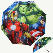 Guarda Chuva Infantil Sombrinha Avengers Vingadores Marvel Cor Azul Foto mini 4