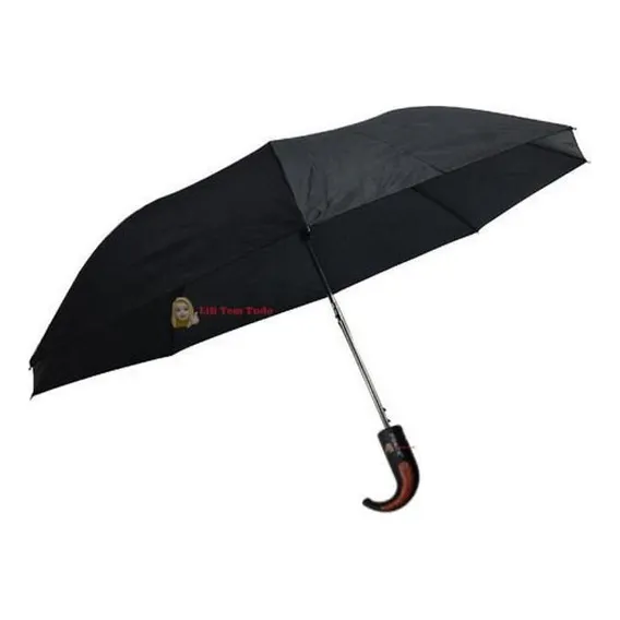 Guarda Chuva Masculino Automático 101cm Diametro Cabo Curvo Foto 1