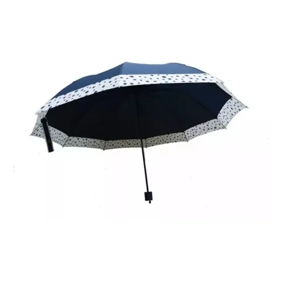 Guarda-chuva Ou Sobrinha Grande Contra Vento - Coloridos Cor Azul-marinho Foto 1