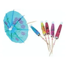 Guarda Chuva Para Drink Palito Decoração Sombrinha C/24 Foto mini  2