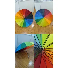 Guarda Chuva Sombrinha Colorido Arco Iris Grande Foto mini 2