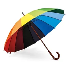Guarda Chuva Sombrinha Colorido Arco Iris Grande Foto mini 1