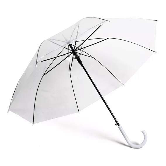 Guarda Chuva Tipo Portaria Transparente Automatico Adulto Foto 1
