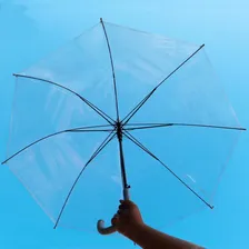 Guarda Chuva Tipo Portaria Transparente Automatico Adulto Foto mini 4