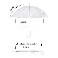 Guarda Chuva Transparente Adulto Sombrinha Foto mini  2