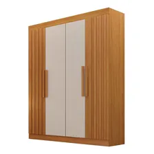 Guarda-roupa 04 Portas, Detalhe Ripado Canada Acwt Foto mini  2