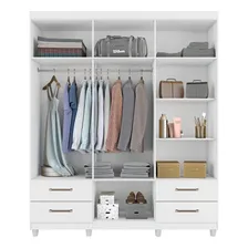Guarda Roupa Canadá 6 Portas Branco Foto mini  2