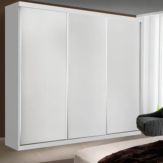 Guarda Roupa Casal 3 Portas De Correr Itália Espresso Fjwt Foto 1