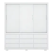 Guarda Roupa Casal 3 Portas Dem贸bile Detroit Cor Branco Foto mini 1