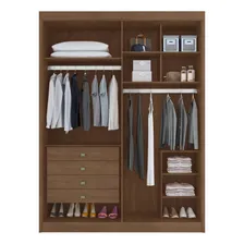 Guarda Roupa Casal 4 Portas 4 Gavetas Bergamo Foto mini 2