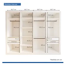 Guarda Roupa Casal 4 Portas Milano Espresso M贸veis Foto mini 3