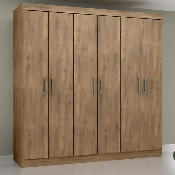 Guarda-roupa Casal 6 Portas 2 Gavetas Holanda Maxel Foto 1
