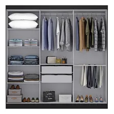 Guarda-roupa Casal 6 Portas 2 Gavetas Paris Wt Foto mini  3