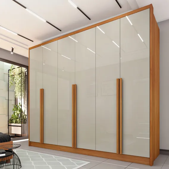 Guarda Roupa Casal 6 Portas 6 Gavetas Estrela Jbwt Foto 1