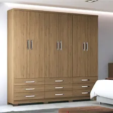 Guarda Roupa Casal 6 Portas 9 Gavetas Lara Henn Gwt Foto mini 1