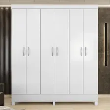Guarda Roupa Casal 6 Portas Falco Yescasa Branco Cjwt Foto mini 2