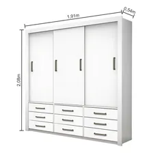 Guarda Roupa Casal Anjos 3 Portas Carioca M贸veis Djwt Foto mini 3