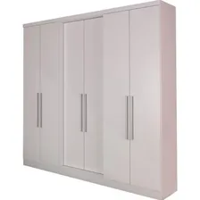 Guarda Roupa Casal Bartira Napoli Up 6 Portas 4 Gavetas Cor Branco Foto  mini 1