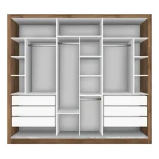 Guarda Roupa Casal Com 3 Espelho 3 Portas Yescasa Cdwt Foto  mini 1