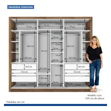 Guarda Roupa Casal Com 3 Espelho 3 Portas Yescasa Cdwt Foto mini 4