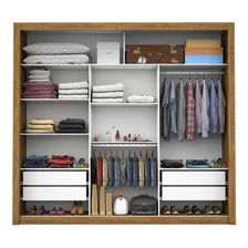Guarda Roupa Casal Com Espelho 3 Portas De Correr Fewt Foto mini  2