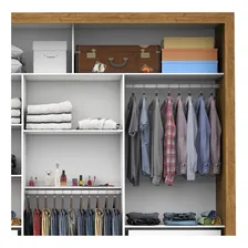 Guarda Roupa Casal Com Espelho 3 Portas De Correr Fewt Foto mini 4
