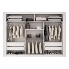 Guarda Roupa Casal Com Espelho 3 Portas De Correr Iiwt Cor Branco Foto mini 4