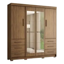 Guarda Roupa Casal Com Espelhos 4 Portas 6 Gavetas Fd Foto  mini 1
