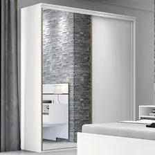 Guarda-roupa Casal Inovatto 2 Portas 6 Gavetas Com Espelho Cor Branco Foto mini  2