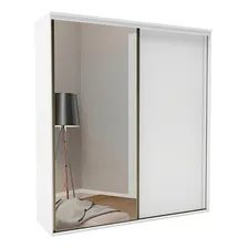 Guarda-roupa Casal Inovatto 2 Portas 6 Gavetas Com Espelho Cor Branco Foto  mini 1