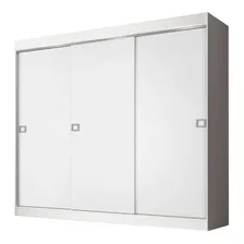 Guarda-roupa Casal Madesa Napoli 3 Portas De Correr Cor Branco Foto mini  2