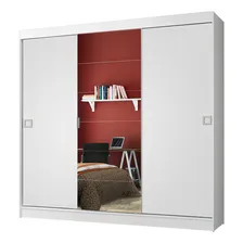 Guarda-roupa Casal Madesa Veneza 3 Portas Correr C Espelho Cor Branco Foto mini 2