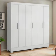 Guarda-roupa Casal Prático 6 Pt 3 Gv Branco Foto  mini 1