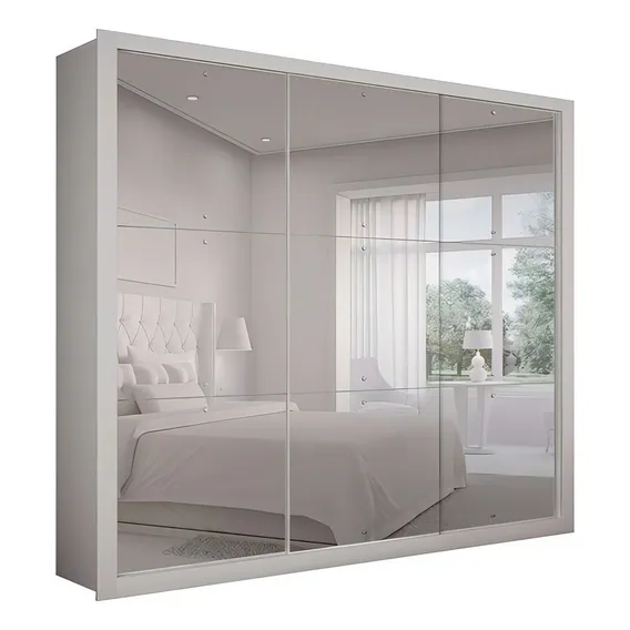 Guarda-roupa Casal Veneza Gold 3 Pt 4 Gv Branco Foto 1